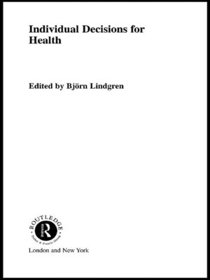 cover image of Individual Decisions for Health